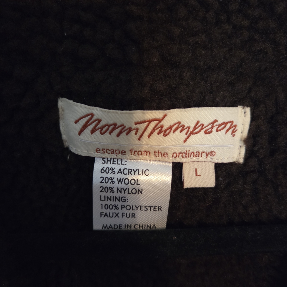 Norm Thompson Mens Large Zip Up Grandpacore Sweater - Picture 2 of 11